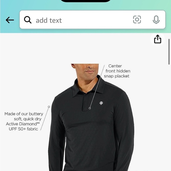 Men’s coolibar sun protection shirt size xl - Picture 5 of 6